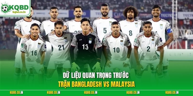 Dữ liệu quan trọng trước trận Bangladesh vs Malaysia